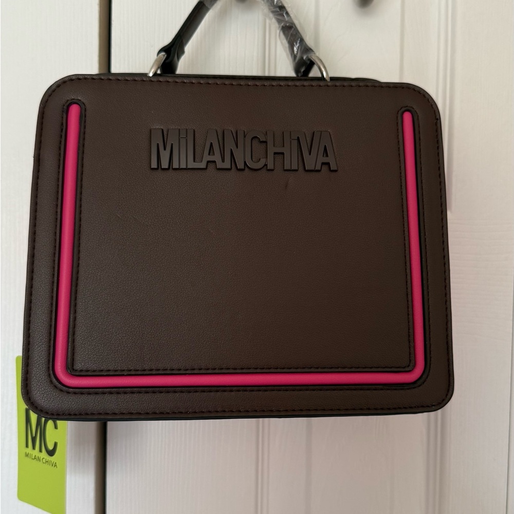 Brown and Pink Bag